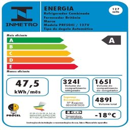 Refrigerador Philco Side By Side 489l Prf504i Freezer e Geladeira 220v - 6