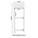 Ver imagem 4 de Porta-geladeira Madesa Stella 1 Porta Basculante Branco