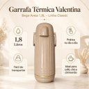 Ver imagem 7 de Garrafa Termica Valentina Bege Areia 1.8L Dour Linha Classic
