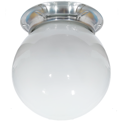 Plafon Colonial Chapa Natural Globo Leitoso 10x20 Retrô