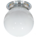 Ver imagem 1 de Plafon Colonial Chapa Natural Globo Leitoso 10x20 Retrô