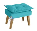 Ver imagem 2 de Puff Banqueta Decorativa Opala Azul Turquesa SMF DECOR