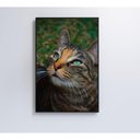 Ver imagem 3 de Quadro Gato 60x90 Cm Vidro Impresso