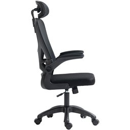 Cadeira para Escritório giratória presidente Executiva Belaggio Tela Mesh R01 Preto - Lyam Decor - 4 Cadeira para Escritório giratória presidente Executiva Belaggio Tela Mesh R01 Preto - Lyam Decor - 4