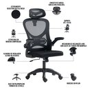 Ver imagem 6 de Cadeira para Escritório giratória presidente Executiva Belaggio Tela Mesh R01 Preto - Lyam Decor