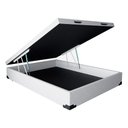 Ver imagem 1 de Cama Box com Baú Casal Courino Branco 138x188cm