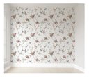 Ver imagem 1 de Papel de parede floral rosa menina infantil M² PP116