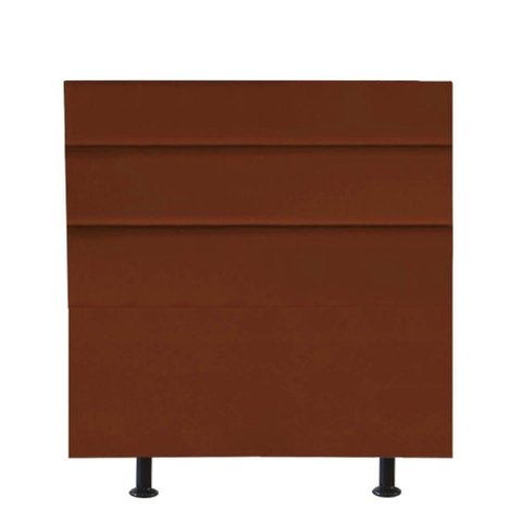 Cabeceira Estofada Argentina 90cm Solteiro para Cama Colchão Box Quarto Suede Terracota Telha -