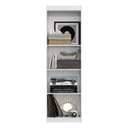 Ver imagem 3 de Armário Multiuso Estreito Slim 2 Portas com Prateleiras para Lavanderia Cozinha e Área de Serviço Or