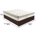 Ver imagem 3 de Cama Box Baú e Colchão King Best Bege Molas Ensacadas Casal Anjos: Marrom