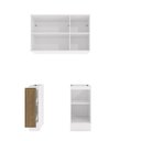 Ver imagem 3 de Lavanderia Modulada Kappesberg Celeste 3 Peças Branco/nogueira 120cm