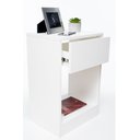 Ver imagem 2 de Kit 2 Mesas de Cabeceira Superior Off White 60x50 Enviamos Montado