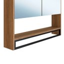 Ver imagem 5 de Armário Espelheira Banheiro 80cm C/ 2 Portas e Toalheiro P1041 Mel