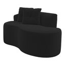 Ver imagem 7 de Kit Sofá e Poltrona Orgânica Living Bob com Almofadas Bouclê Preto - Desk Design
