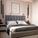 Ver imagem 1 de Cabeceiras de Cama Box Casal Queen Estofada Modulada 1,60mx60cm