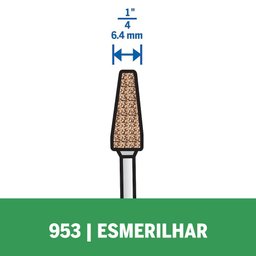 Ponta de Óxido de Alumínio Cônica 1/4"" com 2 Peças - 26150953ab000 - Dremel Dremel Ponta Conic Oxid - 2