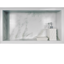 Ver imagem 3 de Nicho de Porcelanato Branco Marmo Douro Polido 60x32cm