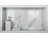 Nicho de Porcelanato Branco Marmo Douro Polido 60x32cm - 2