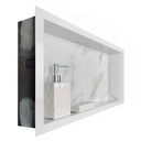 Ver imagem 7 de Nicho de Porcelanato Branco Marmo Douro Polido 60x32cm