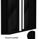 Ver imagem 4 de Porta Balcão de Alumínio 4 Folhas Móveis e 2 Fixas com Fecho Embutido 215x200cm Lucasa Ideale Preto