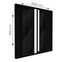 Ver imagem 3 de Porta Balcão de Alumínio 4 Folhas Móveis e 2 Fixas com Fecho Embutido 215x200cm Lucasa Ideale Preto