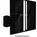 Ver mais imagens de Porta Balcão de Alumínio 4 Folhas Móveis e 2 Fixas com Fecho Embutido 215x200cm Lucasa Ideale Preto