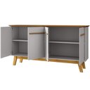 Ver imagem 4 de Balcao Buffet 4 Portas Opala 160 Cm Cinamomo Off White Bechara