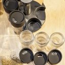Ver imagem 7 de Porta Condimentos Temperos 6 Peças Cozinha Suporte Giratorio Para Casa Restaurantes