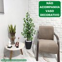 Ver imagem 2 de Ficus Verde Artificial Figueira Grande sem Vaso Decorativo
