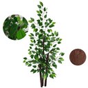 Ver imagem 1 de Ficus Verde Artificial Figueira Grande sem Vaso Decorativo