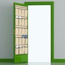 Ver imagem 1 de SAPATEIRA VERTICAL FLEXIVEL DE PORTA E PAREDE 10 PARES ORGANIZADORA GIGANTE PARA CLOSET QUARTO EM