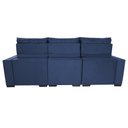 Ver imagem 6 de Sofá Retrátil e Reclinável 2.50m Molas Ensacadas e Costura Tripla Cama inBox Nobre Suede Azul