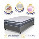 Ver imagem 2 de Cama Box Cairo Molas Ensacadas Solteiro 88x188 King House