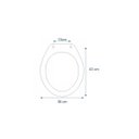 Ver imagem 3 de Assento Sanitário Soft Close Oval Branco 43cm X 37cm - Astra S/a