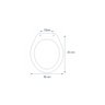 Assento Sanitário Soft Close Oval Branco 43cm X 37cm - Astra S/a - 3