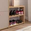 Ver imagem 6 de Sapateira Vertical 3 Gavetas Banco Prateleira Sapatos Gancho Bolsa Hall Entrada Quarto Hanover/fendi