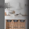 Banqueta Alta para Cozinha e Bancada Turim Slim 70cm Egmobile Cinza Asfalto - 2