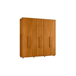 Guarda Roupa Portinari 100% Mdf - 6 Portas de Abrir C/ Amortecimento - 4 Gavetas C/ Corrediças Teles - 4