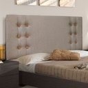 Ver imagem 1 de Cabeceira Casal 140Cm Linho Rústico Gênova 