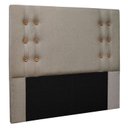 Ver imagem 2 de Cabeceira Casal 140Cm Linho Rústico Gênova 