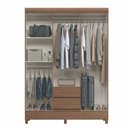 Ver imagem 3 de Guarda Roupa Casal com Pés 6 Portas 2 Gavetas Jequitiba New Jequitiba