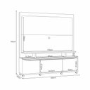 Ver imagem 4 de Estante de TV 70 pol 180cm Mabel Off White/Cinamomo H01 - D’Rossi