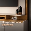Ver imagem 6 de Estante de TV 70 pol 180cm Mabel Off White/Cinamomo H01 - D’Rossi