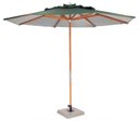 Ver imagem 1 de Ombrelone Leblon Verde Militar em Madeira 2,00 Mt (larg) Base 49x49 Cm Central com Tecido Bagun -