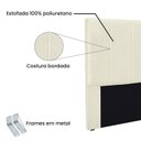 Ver imagem 4 de Cabeceira Casal 140Cm Linho Rústico Ravenna