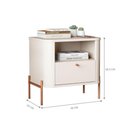Ver imagem 3 de Jogo de Mesa de Cabeceira Bali Off White Bronze