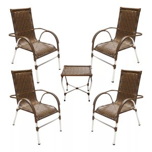 Cadeira Poltrona Vênus Área Varanda Junco Fibra Sintética Trama Original