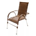 Ver imagem 2 de Cadeira Poltrona Vênus Área Varanda Junco Fibra Sintética Trama Original