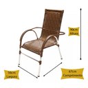 Ver imagem 3 de Cadeira Poltrona Vênus Área Varanda Junco Fibra Sintética Trama Original