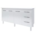 Ver imagem 2 de Balcão com Tampo Emily 160 Cm Branco Moblis